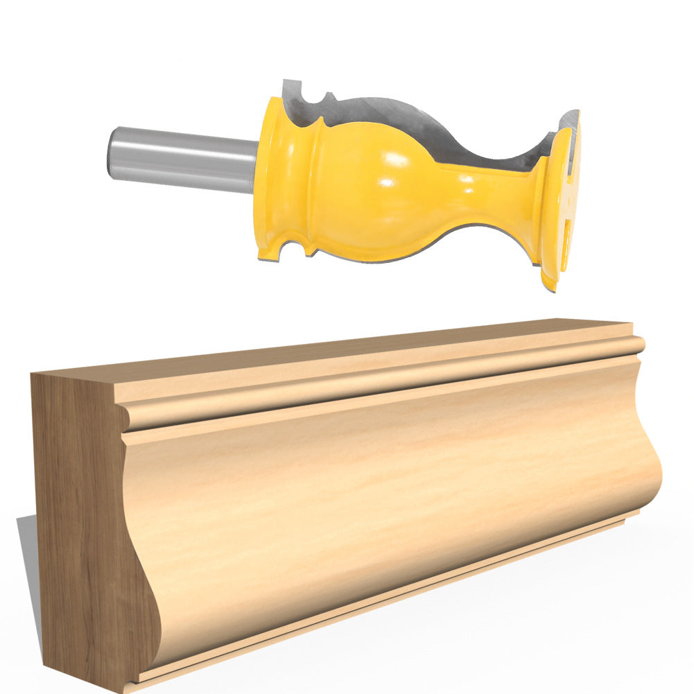 Woodworking milling cutter line knife female foot line knife wall protection board knife S type armrest knife ceiling line knife woodworking line knife