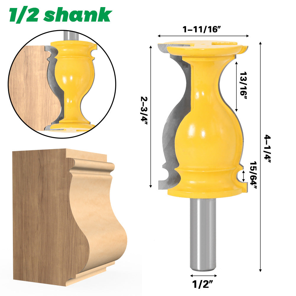 Woodworking milling cutter line knife female foot line knife wall protection board knife S type armrest knife ceiling line knife woodworking line knife