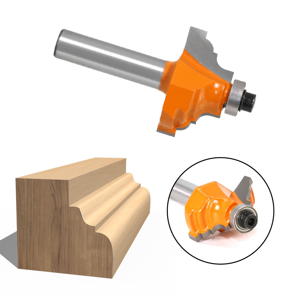 Woodworking milling cutter Reverse round frame Minzai line cutter 8 handle flower line cutter Woodworking line cutter