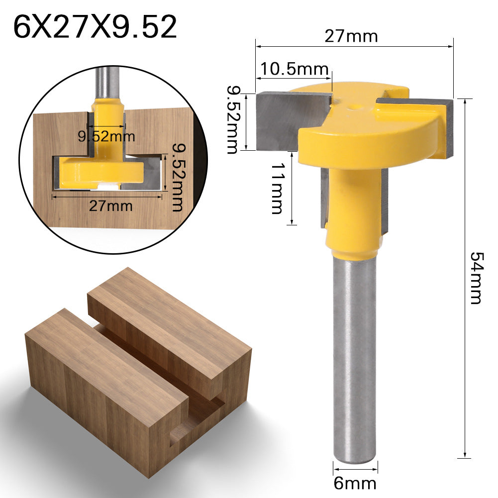 6 handle straight edge T-knife slotting cutter hook milling cutter outlet 6 handle T-straight knife