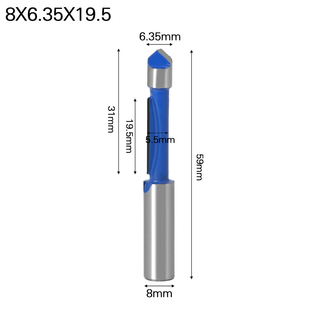 Woodworking milling cutter 8 handle single knife tenon cutter foreign trade milling cutter