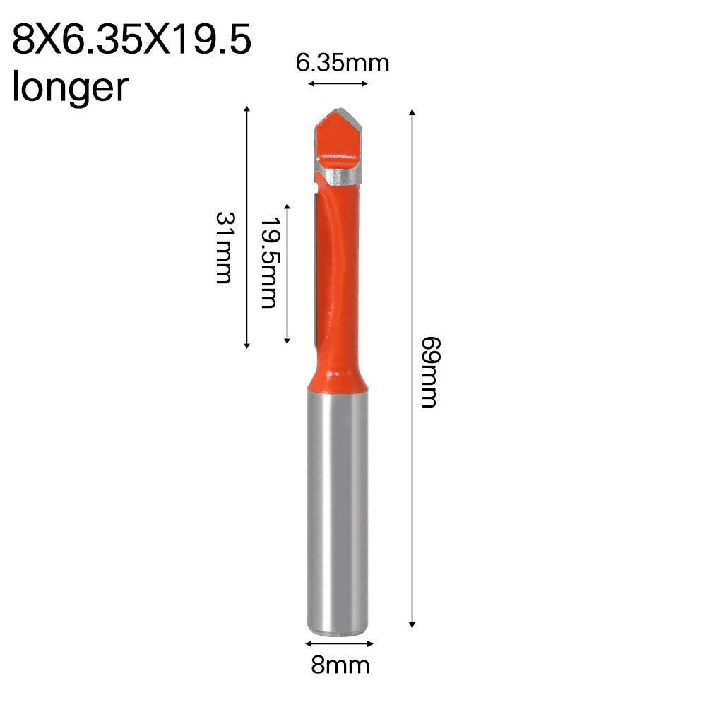 Woodworking milling cutter 8 handle single knife tenon cutter foreign trade milling cutter