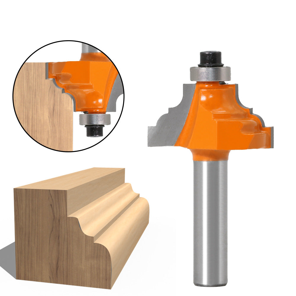 Woodworking milling cutter Reverse round frame Minzai line cutter 8 handle flower line cutter Woodworking line cutter