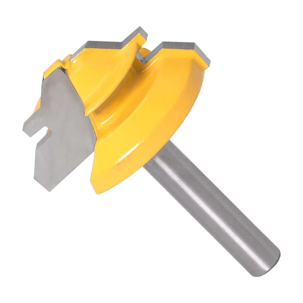 45 degree tenon knife straight knife tenon knife jigsaw knife 90 degree tenon knife 1/4 * 1-3/8 jigsaw knife woodworking milling cutter