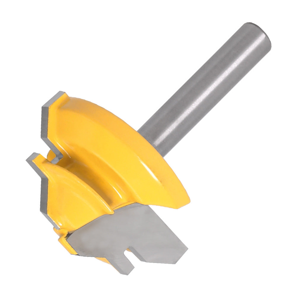 45 degree tenon knife straight knife tenon knife jigsaw knife 90 degree tenon knife 1/4 * 1-3/8 jigsaw knife woodworking milling cutter