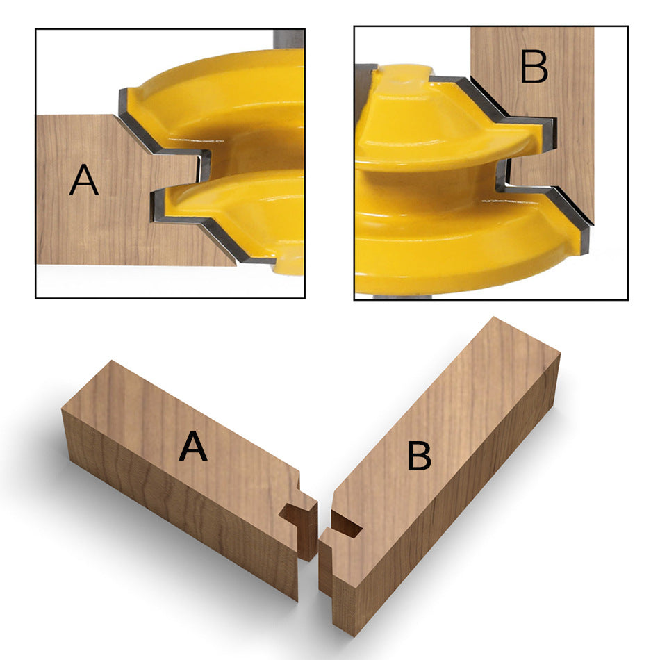 45 degree tenon knife straight knife tenon knife jigsaw knife 90 degree tenon knife 1/4 * 1-3/8 jigsaw knife woodworking milling cutter