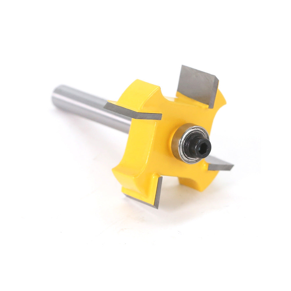 4-Blade Ball T-Knife 1/4 Handle Woodworking Milling Cutter Slotting Knife Slotting Knife Alloy Knife Head Trimming Machine Knife Head