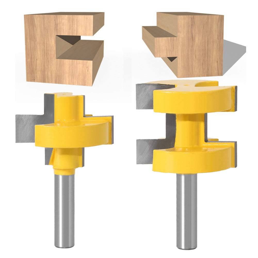 8 handle large tooth tenon cutter woodworking milling cutter tenon cutter 8 handle square tooth tenon cutter floor cutter puzzle cutter wood board