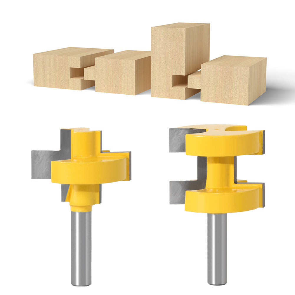 8 handle large tooth tenon cutter woodworking milling cutter tenon cutter 8 handle square tooth tenon cutter floor cutter puzzle cutter wood board
