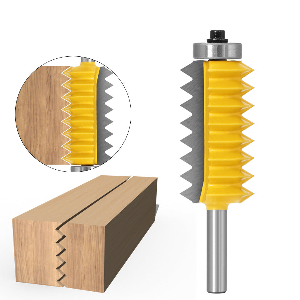 8 handle multi-tooth tenon knife woodworking line cutter slotting cutter woodworking milling cutter splicing cutter wave cutter