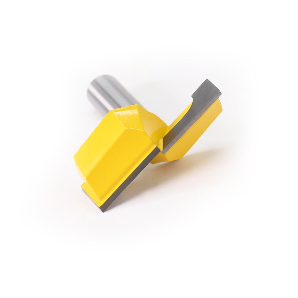 3-piece set of 1/2 handle three-tooth T-shaped tenon knife + bottom cleaning knife large diameter slotting knife splicing knife