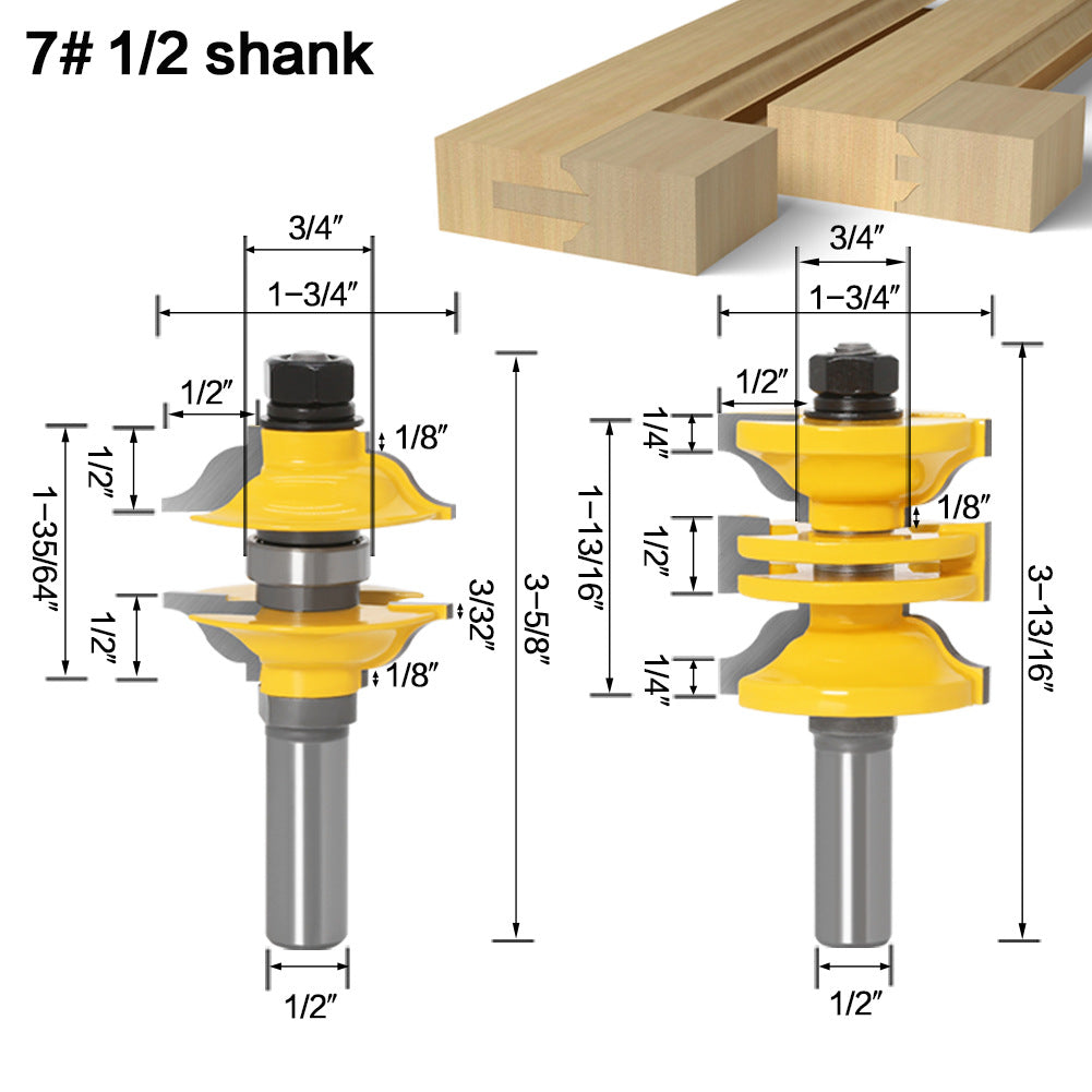 12 handle 1/2 handle 2-piece set of tenon knives Woodworking knives Cabinet door panel knives, door and window tenon knives Large family West tenon knives