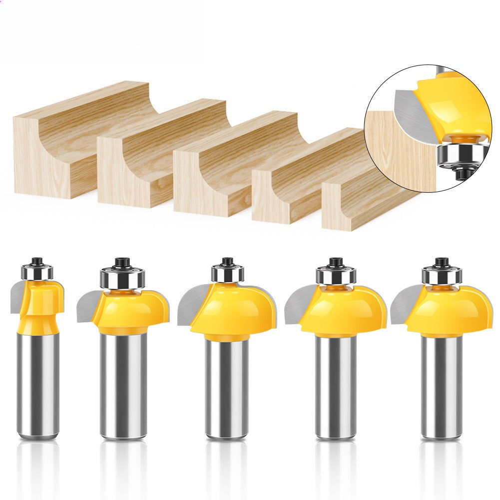 1/2 handle woodworking chamfer knife with bearing trimming knife CNC engraving knife pattern knife woodworking milling cutter