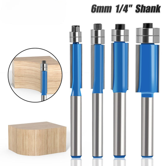 4-Piece head double bearing trimming machine woodworking side milling cutter trimming knife decoration furniture cutter head engraving