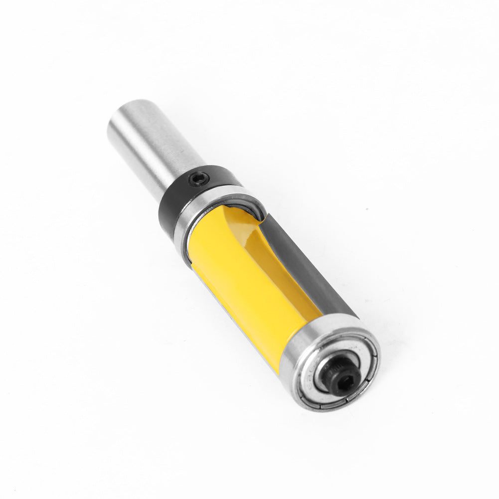 Upper and lower bearing trimming cutter 12 handle 1/2 handle woodworking milling cutter trimming cutter Double bearing trimming cutter
