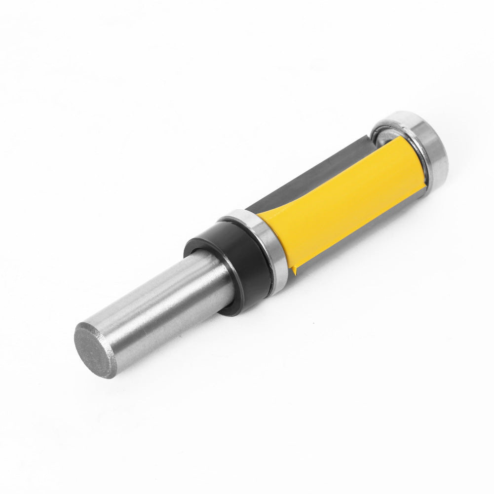 Upper and lower bearing trimming cutter 12 handle 1/2 handle woodworking milling cutter trimming cutter Double bearing trimming cutter