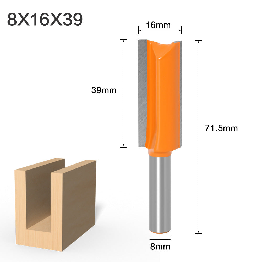 Extended Double Blade Straight Knife Slotting Knife Woodworking Milling Knife Slotting Knife Grooving Knife Edge Trimming Machine Engraving Machine Knife Head Woodworking