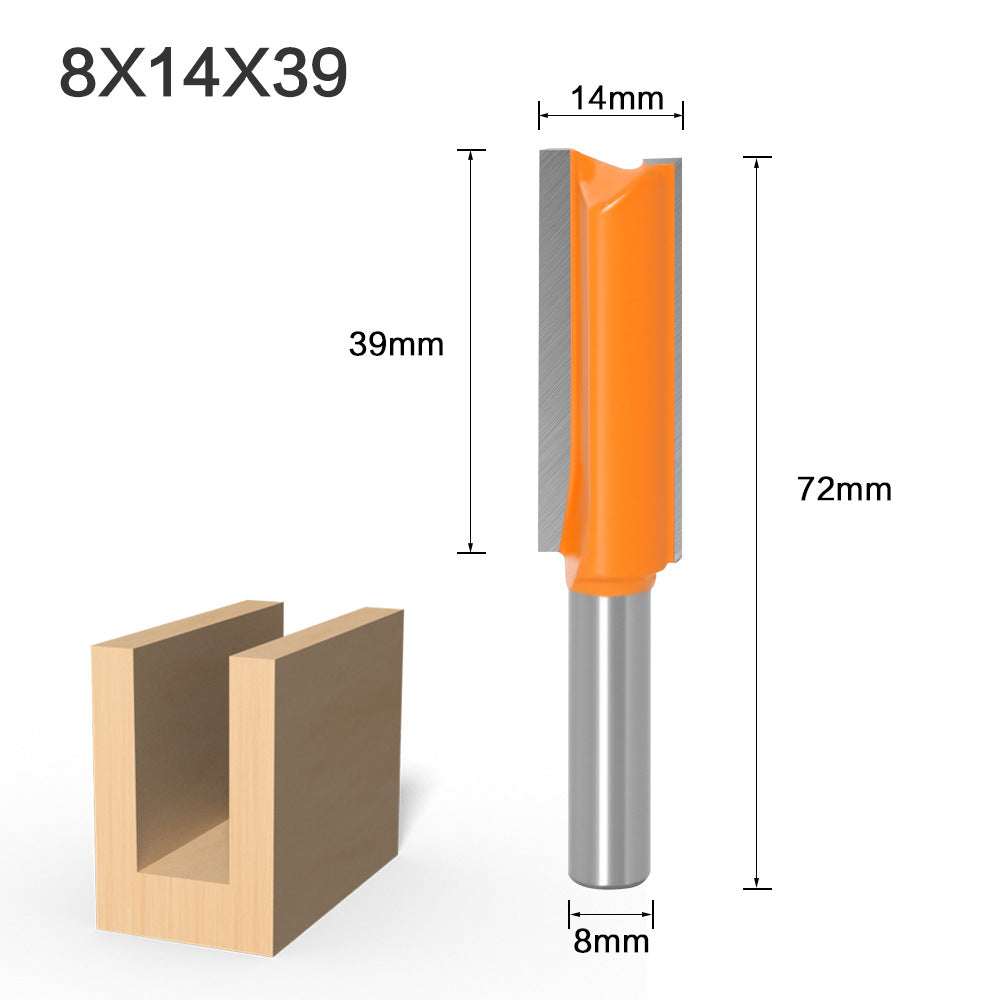 Extended Double Blade Straight Knife Slotting Knife Woodworking Milling Knife Slotting Knife Grooving Knife Edge Trimming Machine Engraving Machine Knife Head Woodworking