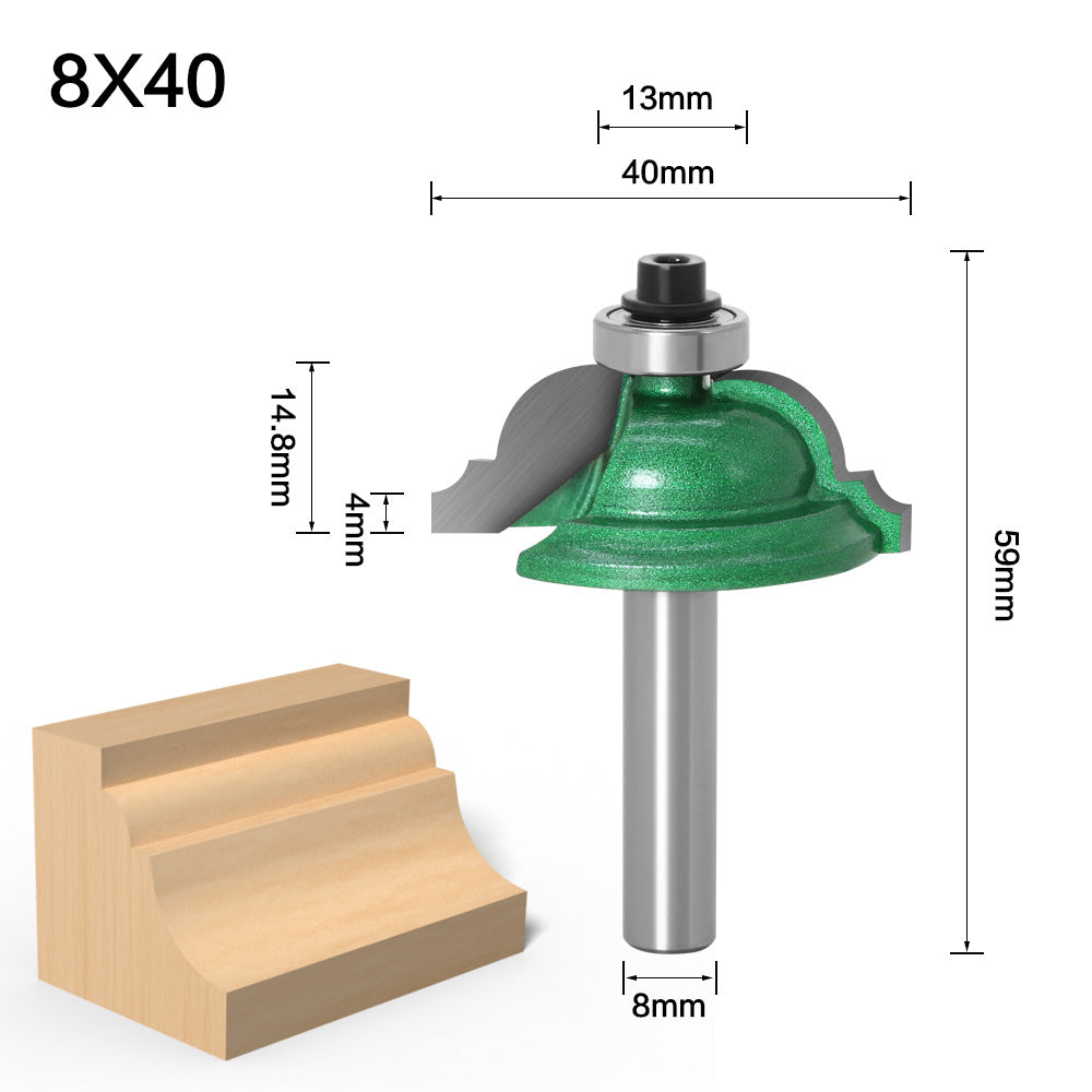 8Mm Handle Convex Door Bucket Line Knife Lace Router Line Knife Cabinet Door Panel Woodworking Engraving Knife Gong Knife