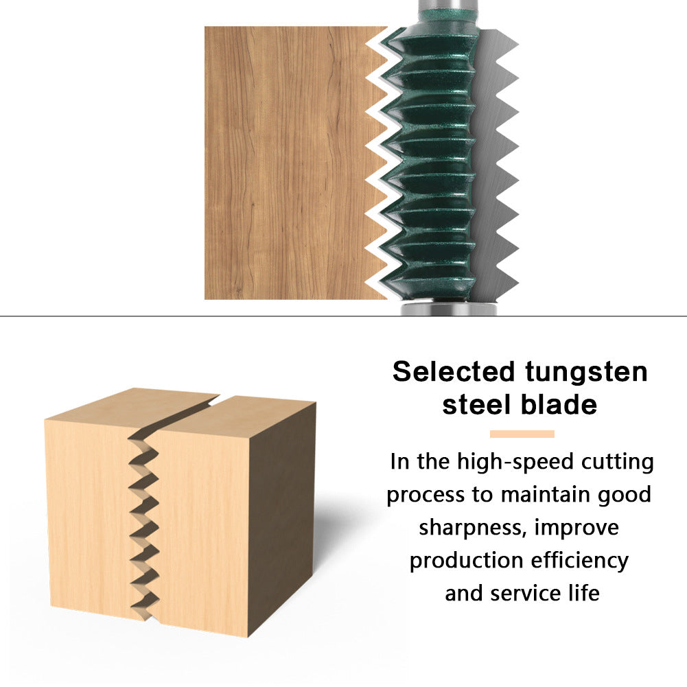 12 handle multi-tooth tenon knife woodworking line cutter slotting cutter woodworking milling cutter splicing cutter wave cutter