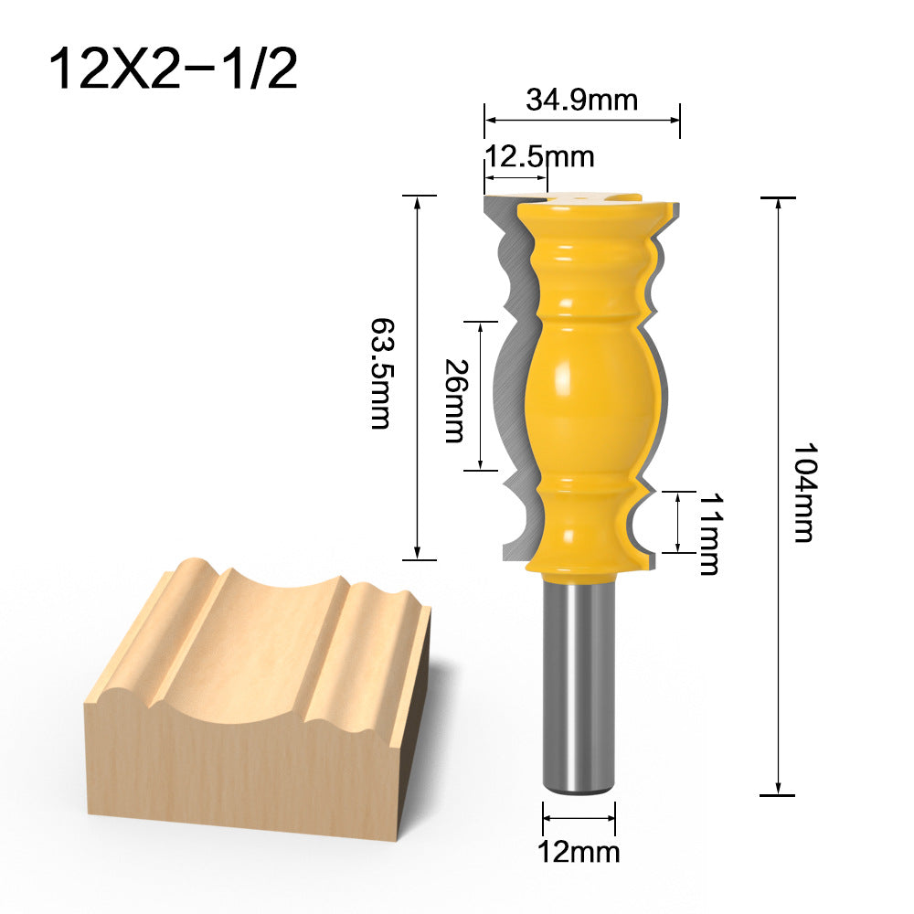 1/2 handle high-grade tower armrest knife, side line knife line knife armrest knife woodworking milling cutter