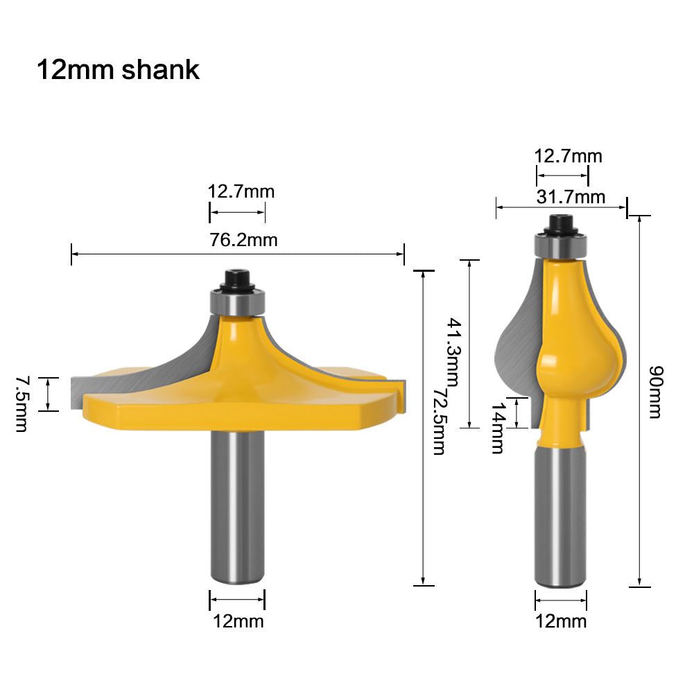 2-Piece set, armrest cutter, line cutter, woodworking milling cutter, high-grade armrest line cutter, gong milling cutter, carving cutter