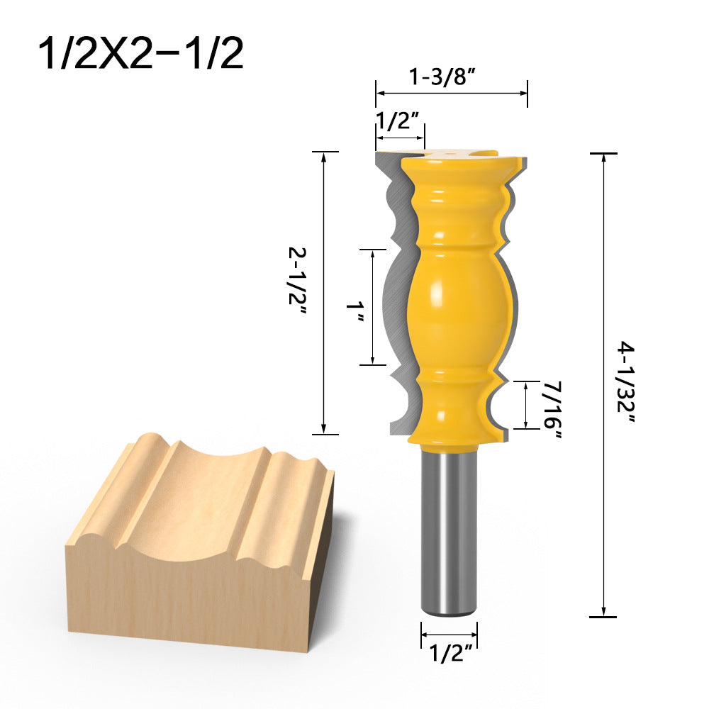 1/2 handle high-grade tower armrest knife, side line knife line knife armrest knife woodworking milling cutter