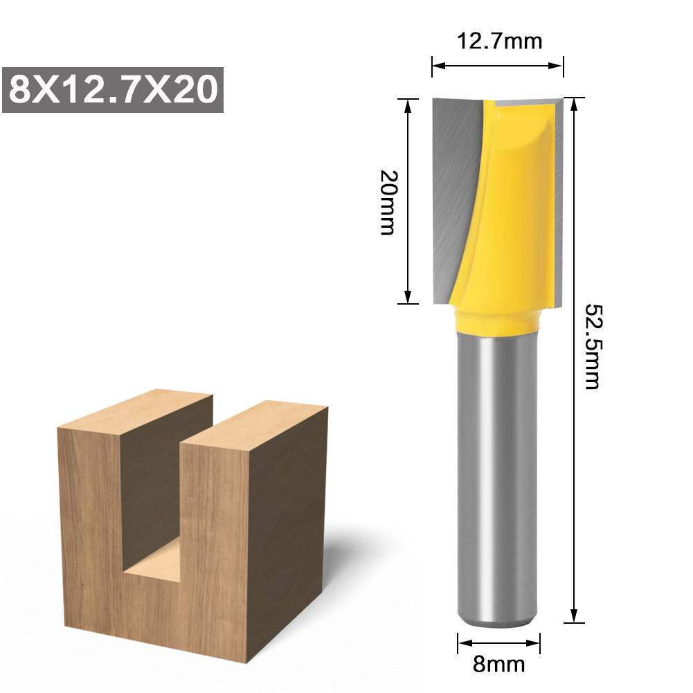 8 handle bottom cleaning cutter Engraving machine cutter Woodworking milling cutter Bottom cleaning cutter Bottom milling Inverted edge Table milling Bottom cutter Edge trimming cutter