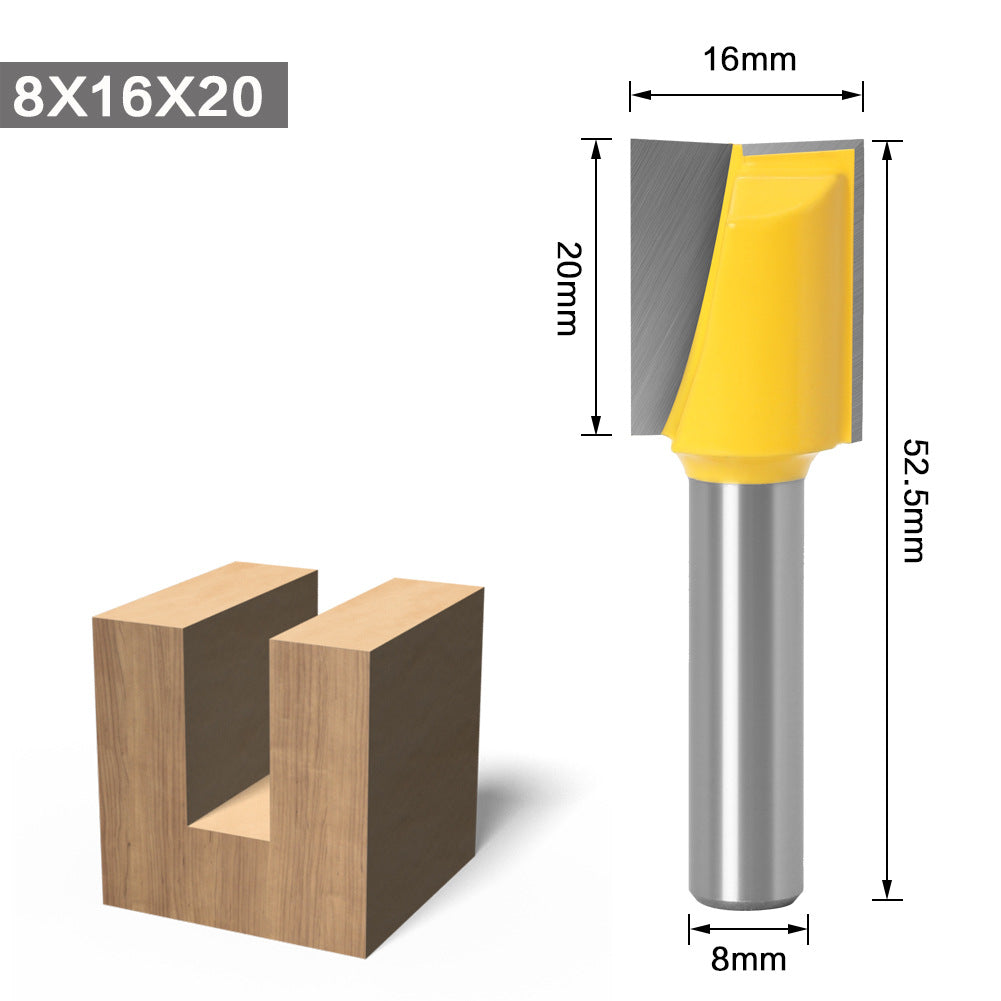 8 handle bottom cleaning cutter Engraving machine cutter Woodworking milling cutter Bottom cleaning cutter Bottom milling Inverted edge Table milling Bottom cutter Edge trimming cutter