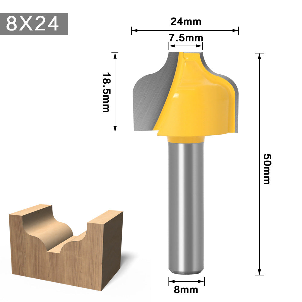 S-type carving knife Huxi knife carving knife woodworking milling cutter bakelite slotting tool trimming machine head