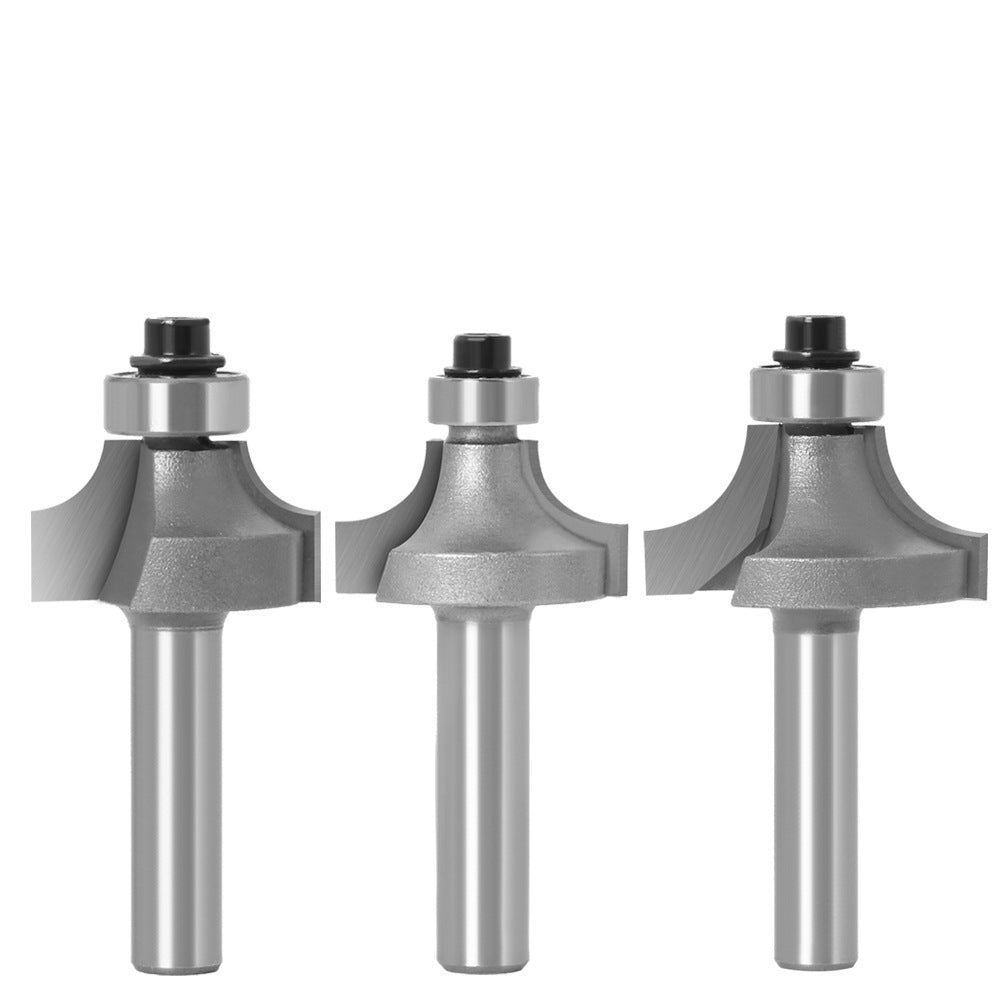 3-Piece set of fillet cutters woodworking milling cutters, fillet cutters, chamfering cutters, foreign trade export milling cutters