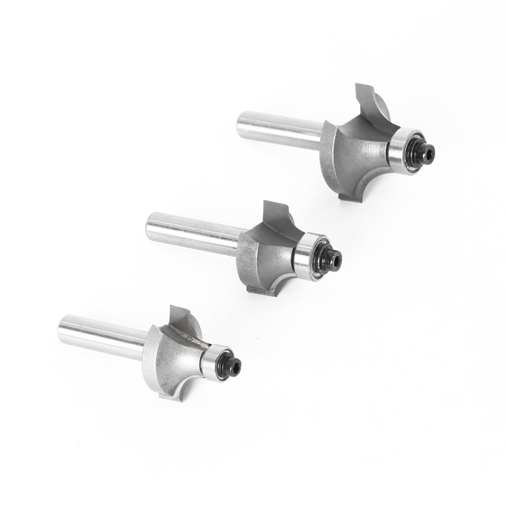 3-Piece set of fillet cutters woodworking milling cutters, fillet cutters, chamfering cutters, foreign trade export milling cutters