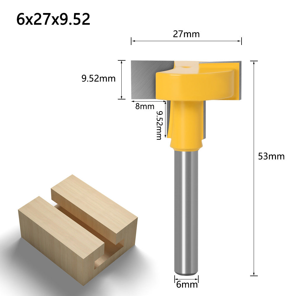 6 handle straight edge T-knife slotting cutter hook milling cutter outlet 6 handle T-straight knife