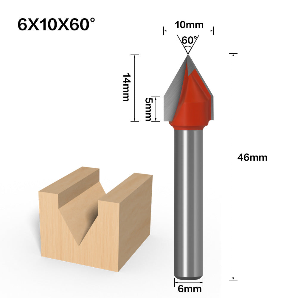 90 degree 3D knife V type knife 3D knife Computer engraving knife Engraving woodworking knife V type milling cutter Woodworking v type