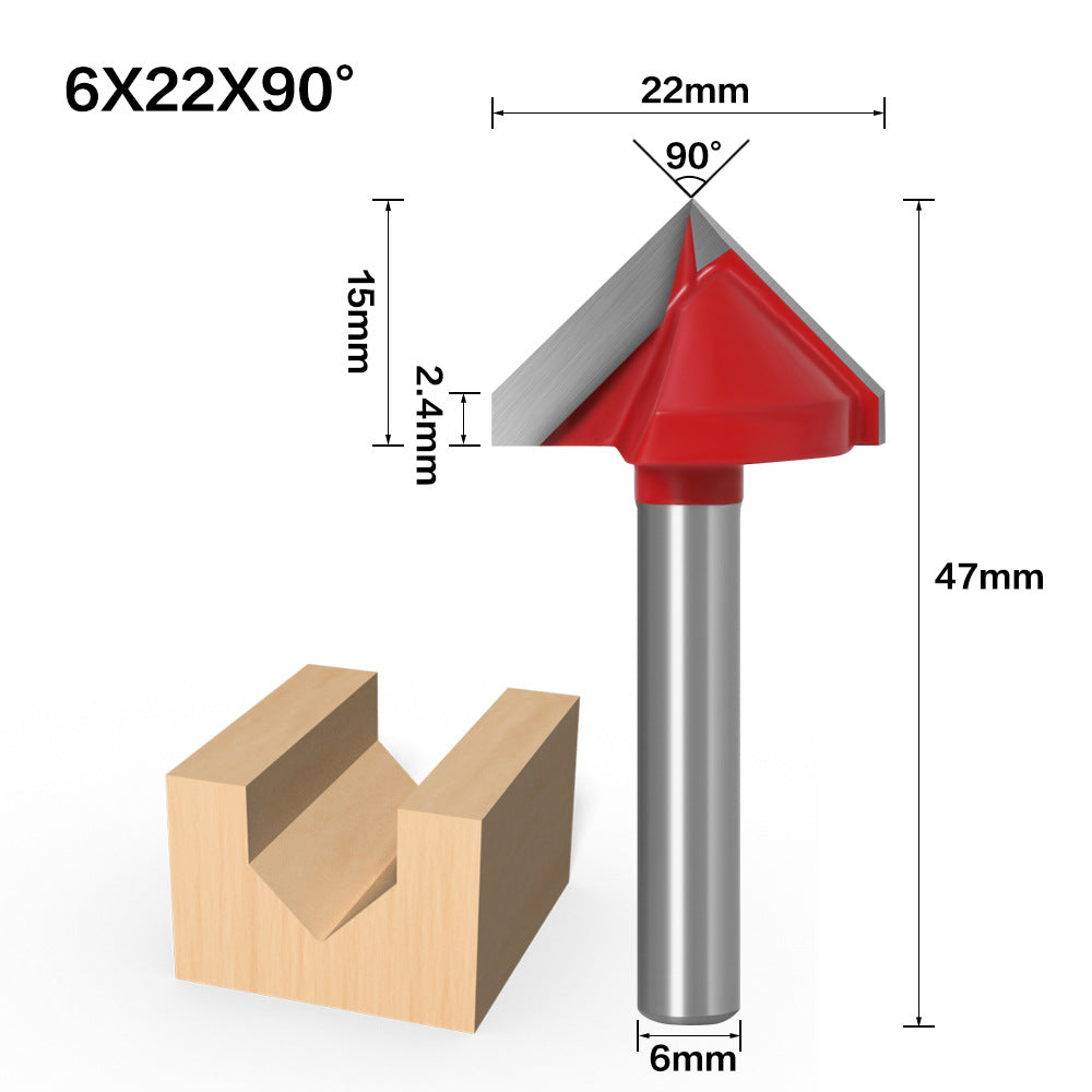 90 degree 3D knife V type knife 3D knife Computer engraving knife Engraving woodworking knife V type milling cutter Woodworking v type