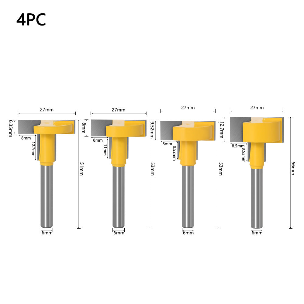 6 handle straight edge T-knife slotting cutter hook milling cutter outlet 6 handle T-straight knife