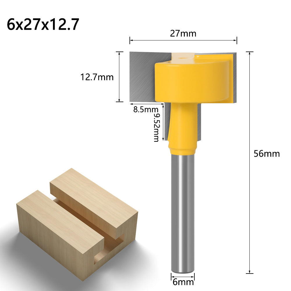 6 handle straight edge T-knife slotting cutter hook milling cutter outlet 6 handle T-straight knife