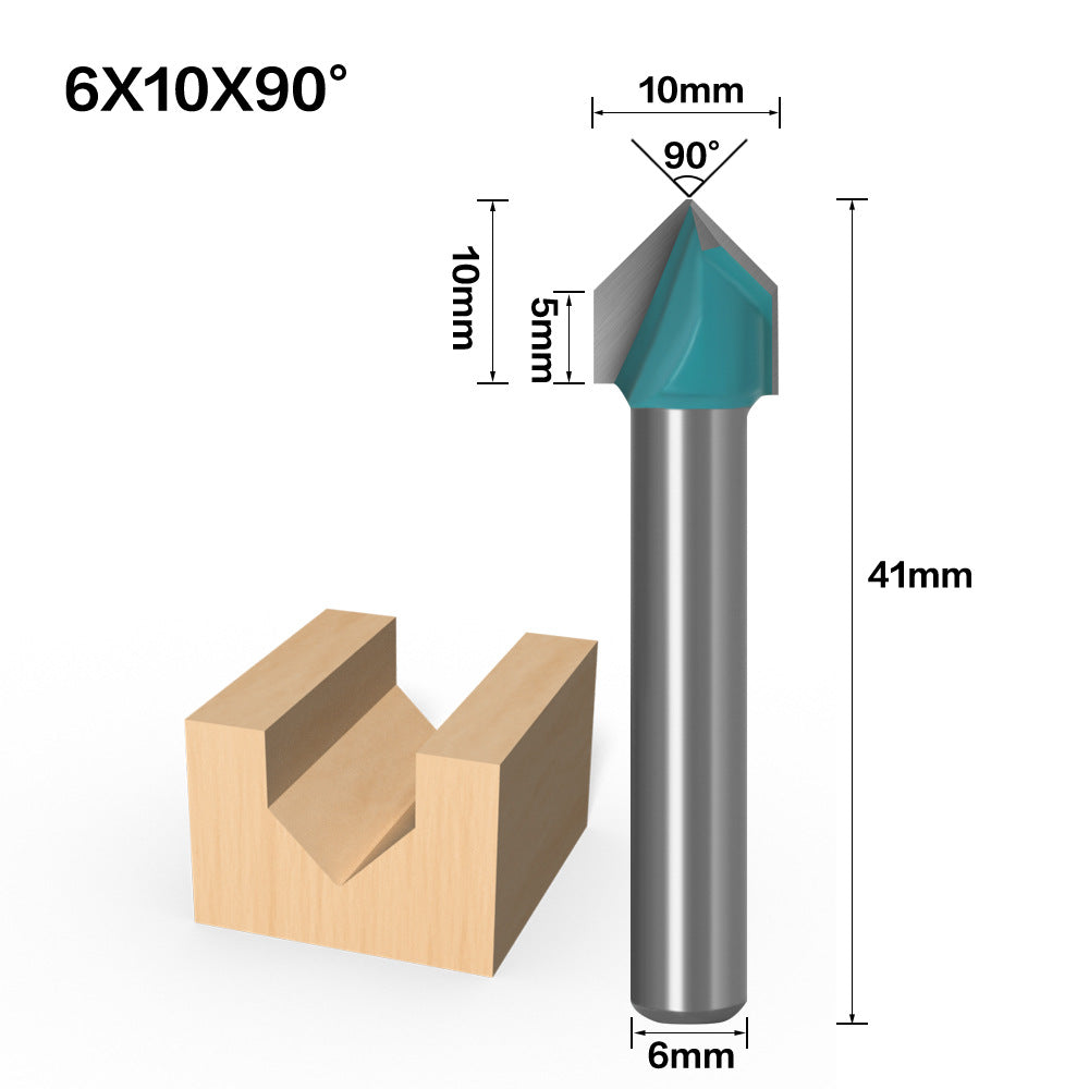 90 degree 3D knife V type knife 3D knife Computer engraving knife Engraving woodworking knife V type milling cutter Woodworking v type