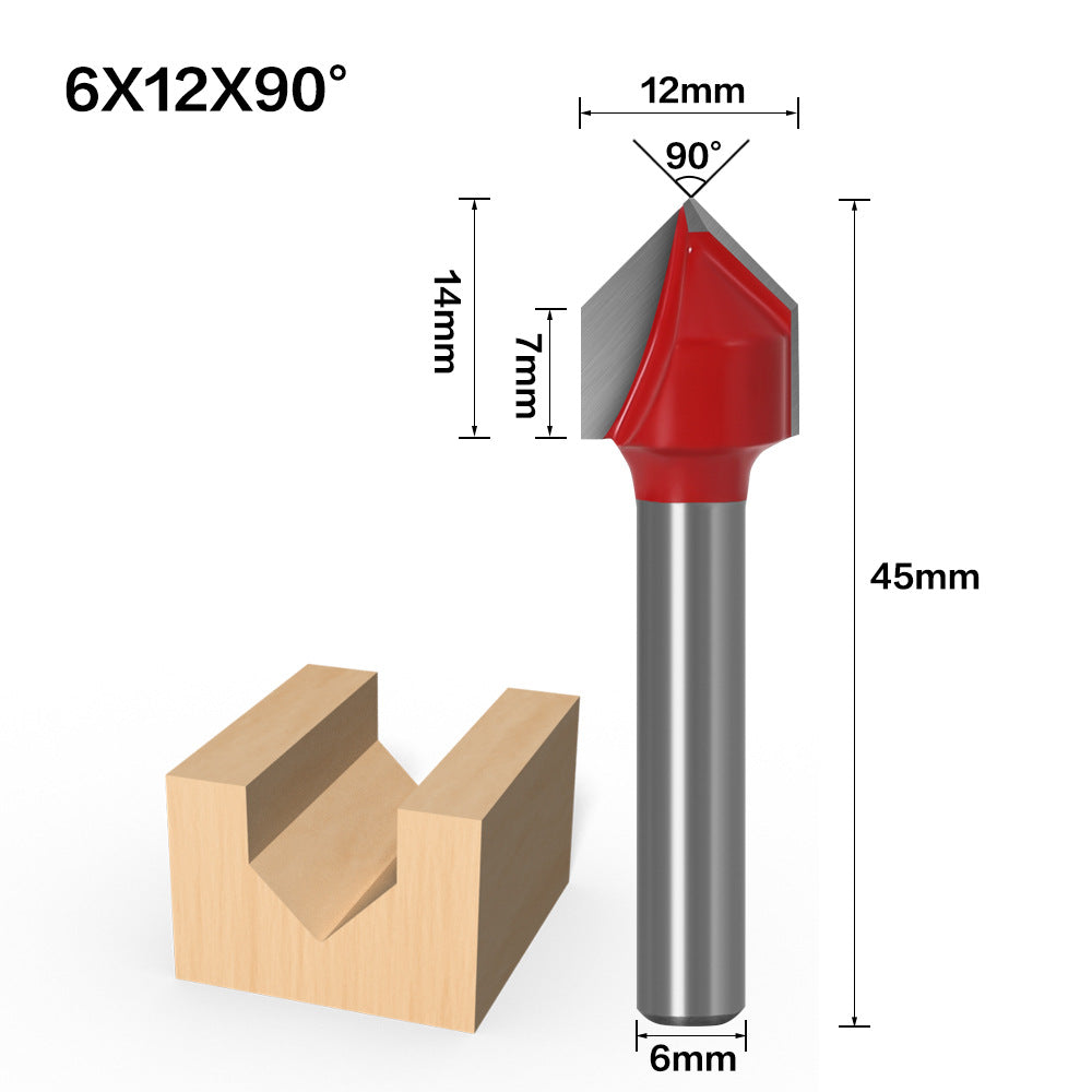 90 degree 3D knife V type knife 3D knife Computer engraving knife Engraving woodworking knife V type milling cutter Woodworking v type