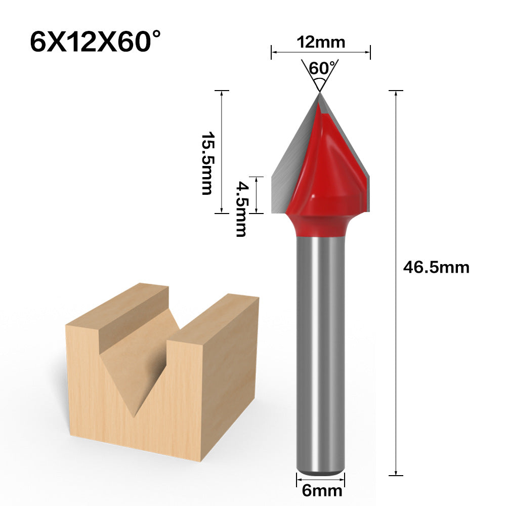 90 degree 3D knife V type knife 3D knife Computer engraving knife Engraving woodworking knife V type milling cutter Woodworking v type
