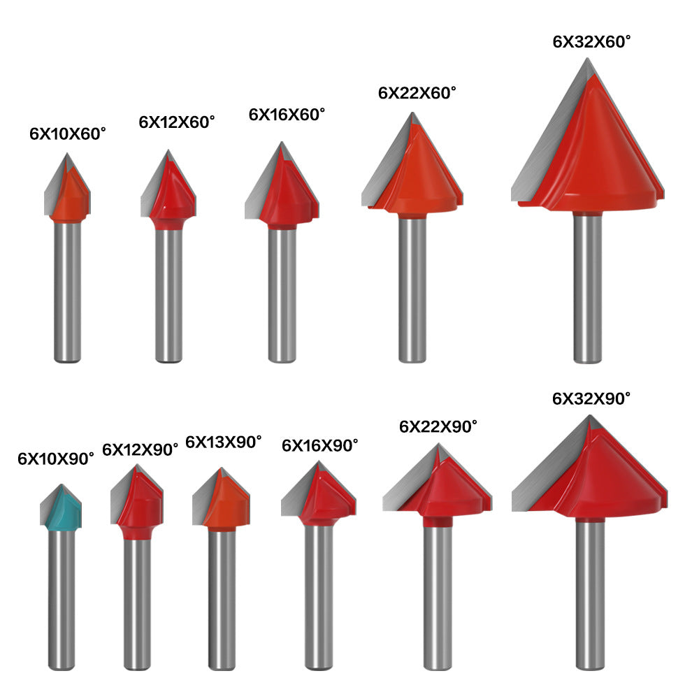 90 degree 3D knife V type knife 3D knife Computer engraving knife Engraving woodworking knife V type milling cutter Woodworking v type