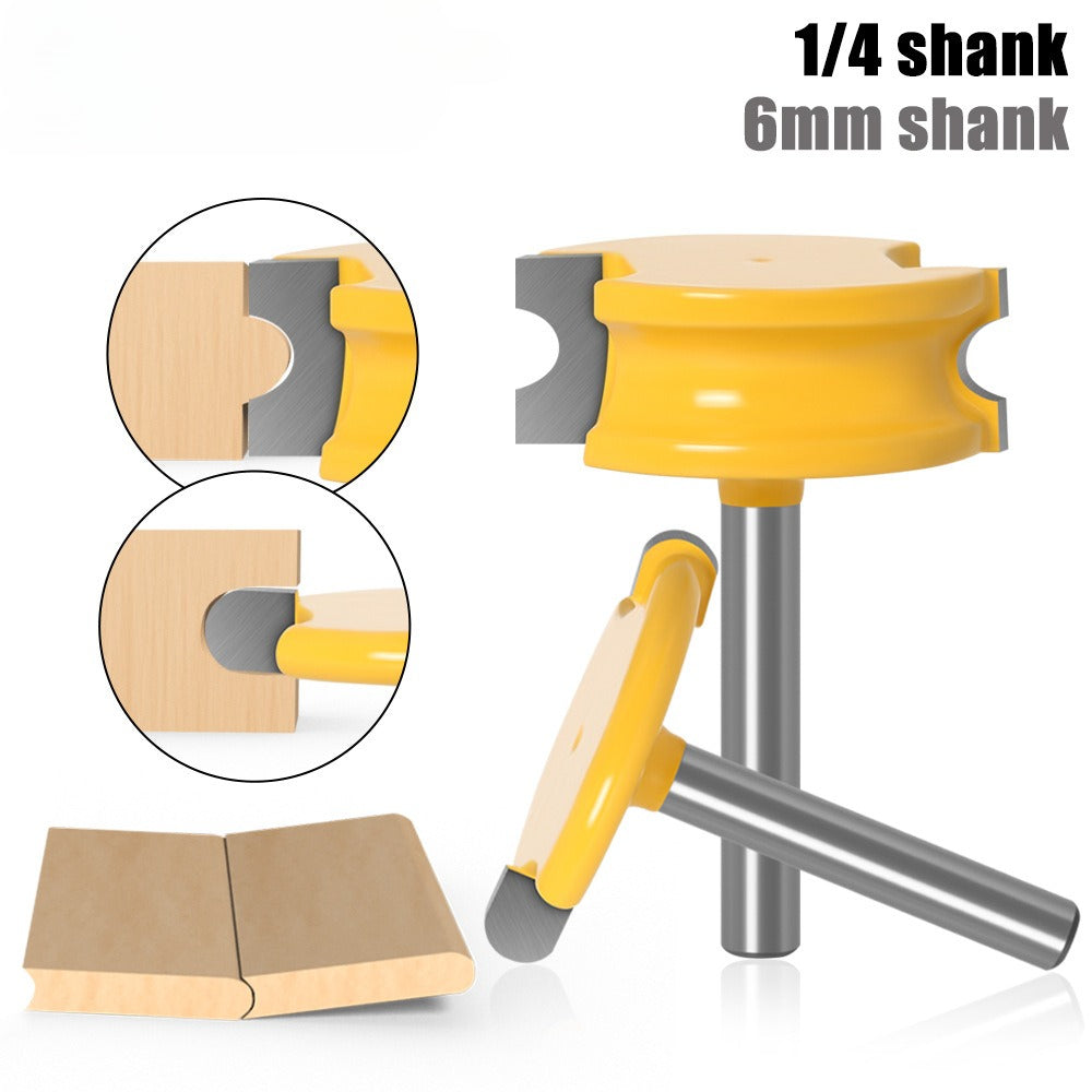 2-Piece set of arc T-shaped tenon cutters, floor cutters, plywood cutters, woodworking milling cutters, trimming machines, engraving machine, milling cutters