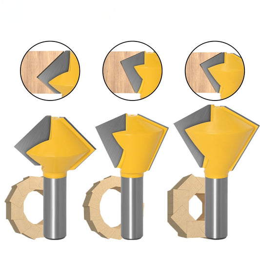 1/2 handle 3-piece set multilateral knife bird's beak interface knife 6 sides 8 sides 12 sides multi-purpose knife tenon knife woodworking router