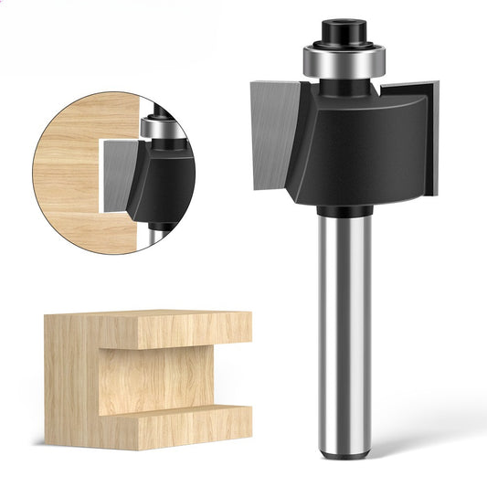 1/4 handle ball t-type knife slot knife slotting knife foreign trade export woodworking milling cutter with double-edge ball T-type cutter head