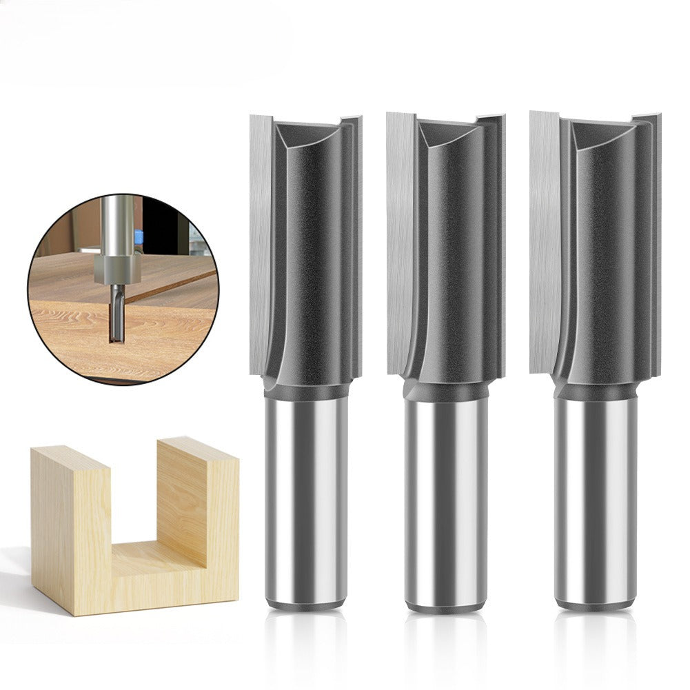 Woodworking milling cutter 1/2 handle extended straight blade length 40mm slotted straight cutter notch cutter slotted milling cutter woodworking tools