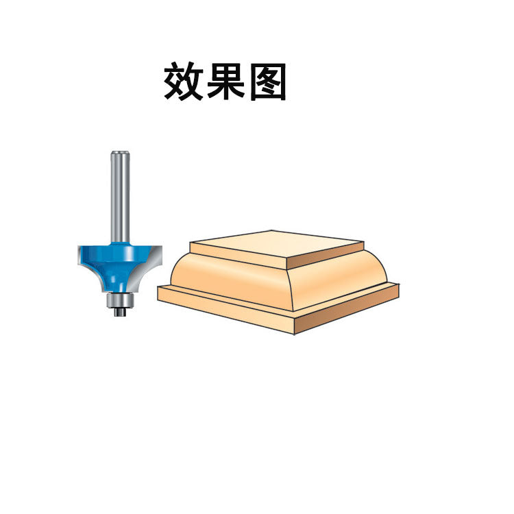 12-Piece set of 6-shank 1/4-shank woodworking milling cutter set, trimming machine, engraving machine, bakelite milling cutter, home decoration DIY
