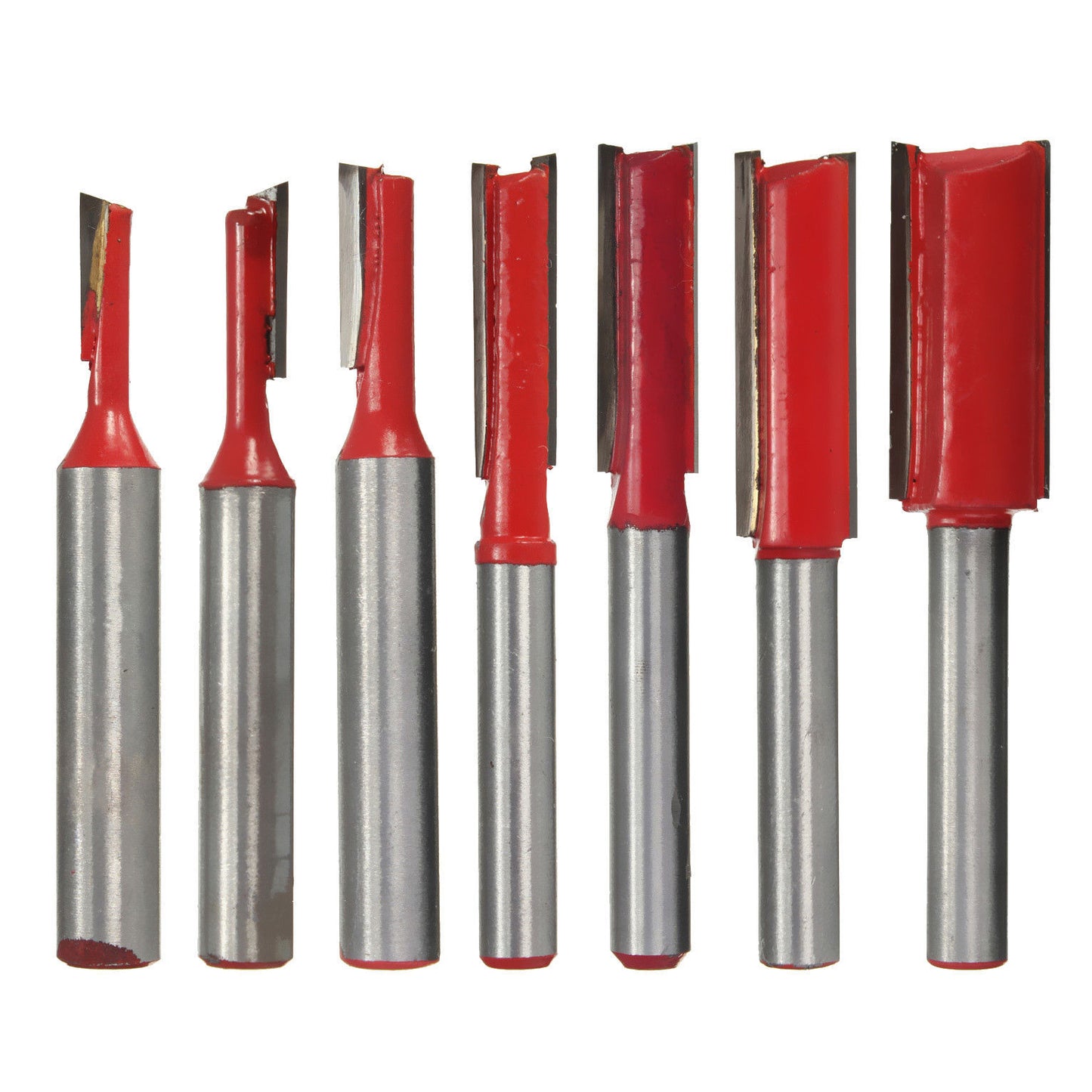 Extended Woodworking Double Blade Straight Knife Engraving Woodworking Milling Cutter Edge Trimming Machine Knife Head 1/2 1/4 Handle Knife Head Straight Knife