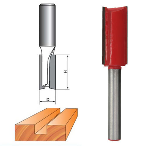 Extended Woodworking Double Blade Straight Knife Engraving Woodworking Milling Cutter Edge Trimming Machine Knife Head 1/2 1/4 Handle Knife Head Straight Knife