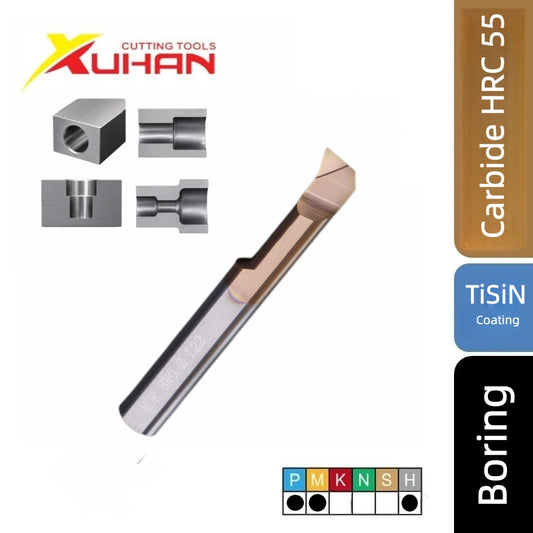 MUR Small Diameter Boring Bar Carbide CNC Lathe Tool TiSiN HRC 55