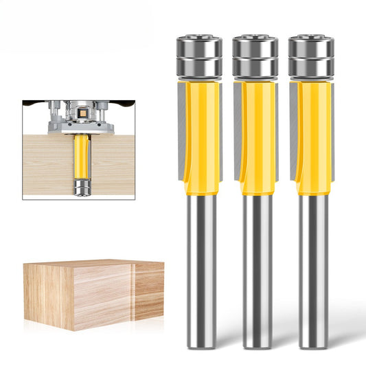 6 handle double bearing trimming cutter woodworking milling cutter with bearing trimming cutter double edge straight cutter woodworking milling cutter